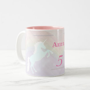 Tasse 2 Couleurs unicorn fantasy pinand purple