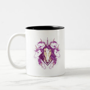 Tasse 2 Couleurs Unicorn mandala