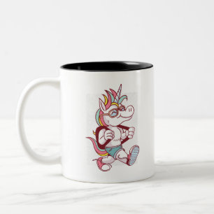 Tasse 2 Couleurs Unicorn Va À L'École