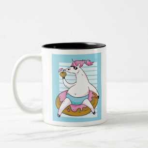 Tasse 2 Couleurs Unicorne d'été