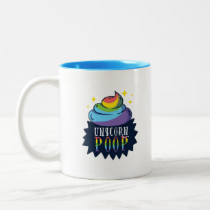 Tasse 2 Couleurs Unicorne Poop