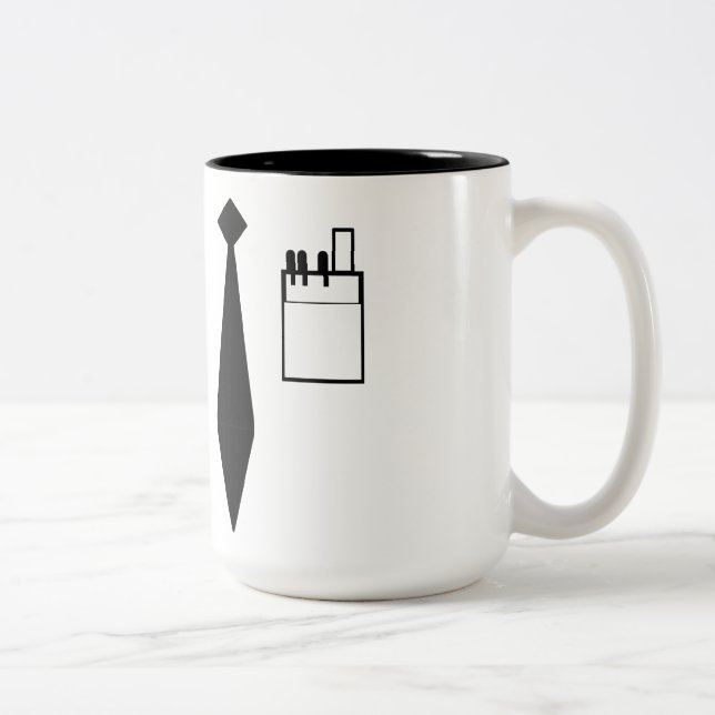 Tasse 2 Couleurs Uniforme nerd (Droit)