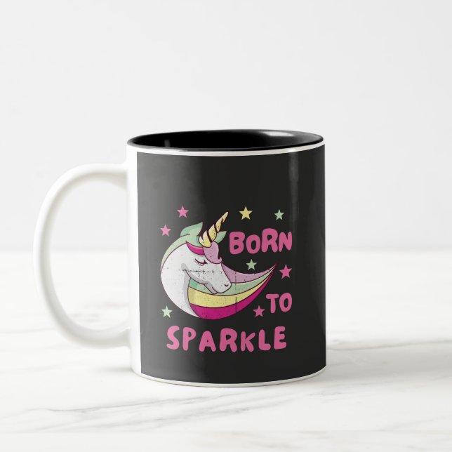 Tasse 2 Couleurs Unisex Born to Sparkle (Gauche)