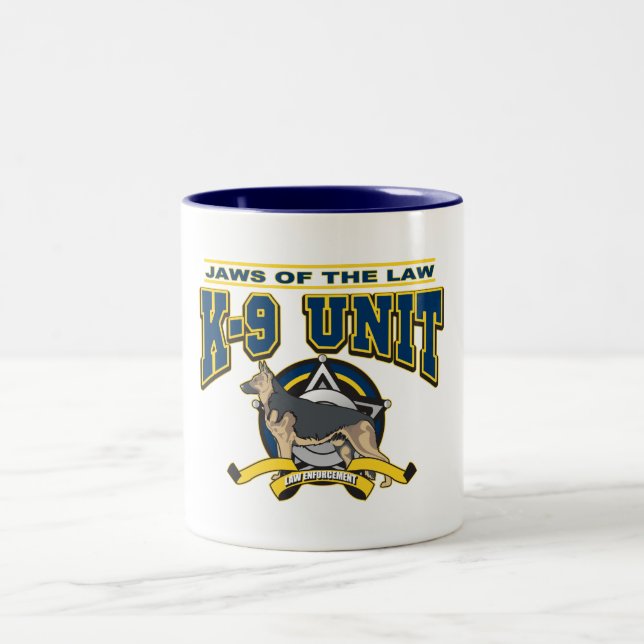 Tasse 2 Couleurs Unité de la police K-9 (Centre)