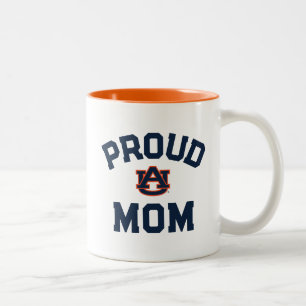 Tasse 2 Couleurs Université d'Auburn "Fier Maman"