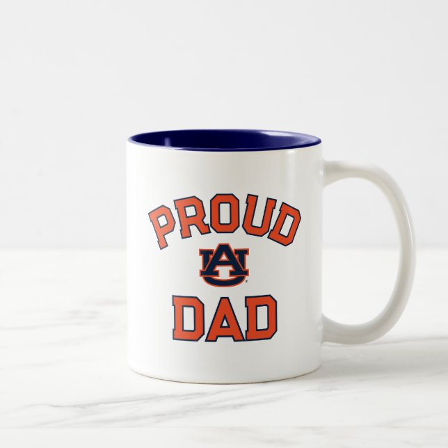 Tasse 2 Couleurs Université d'Auburn "Fier Papa" (Droit)