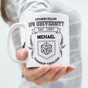 Tasse 2 Couleurs Université RPG personnalisée - Amoureux RPG amusan