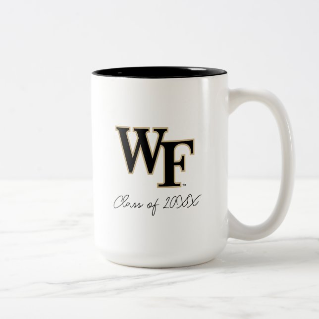 Tasse 2 Couleurs Université Wake Forest | WF (Droit)