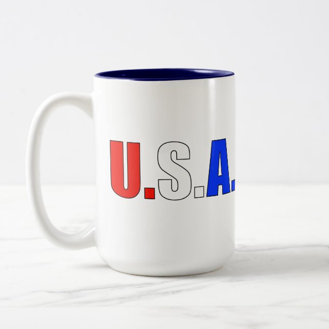 TASSE 2 COULEURS USA (Gauche)