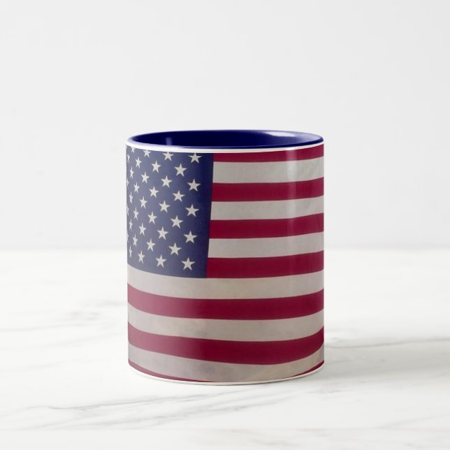 Tasse 2 Couleurs USA -Mug- Style 2 (Centre)