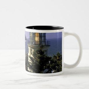 Tasse 2 Couleurs USA, Oregon, Florence. Phare de Heceta Head