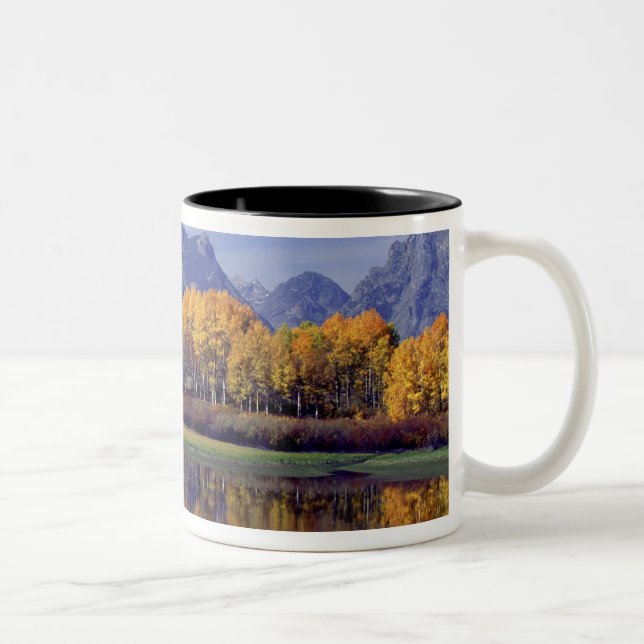 Tasse 2 Couleurs USA, Wyoming, Grand Teton National Park. Mt. (Droit)