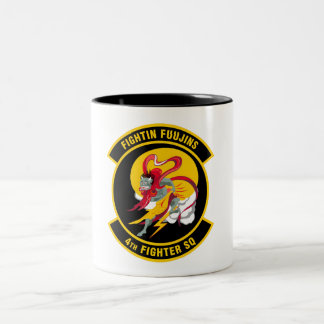 Tasse 2 Couleurs USAF 4th Fighter Squadron "Fightin Fuujins" Emblem