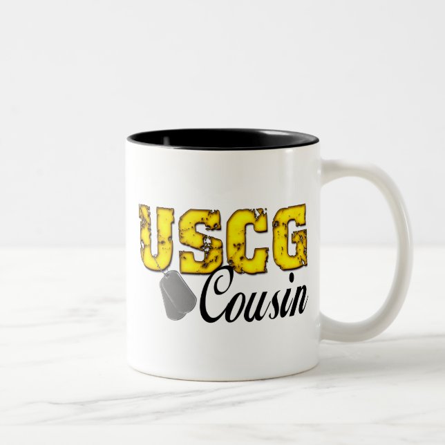 Tasse 2 Couleurs USCG Cousin (Droit)