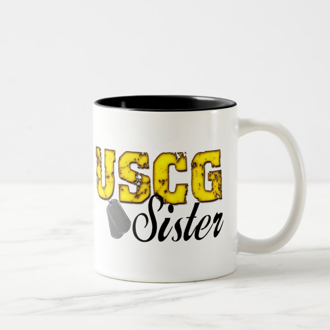 Tasse 2 Couleurs USCG Sister (Droit)