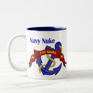 Tasse 2 Couleurs ~ USS Nimitz d'arme nucléaire de marine