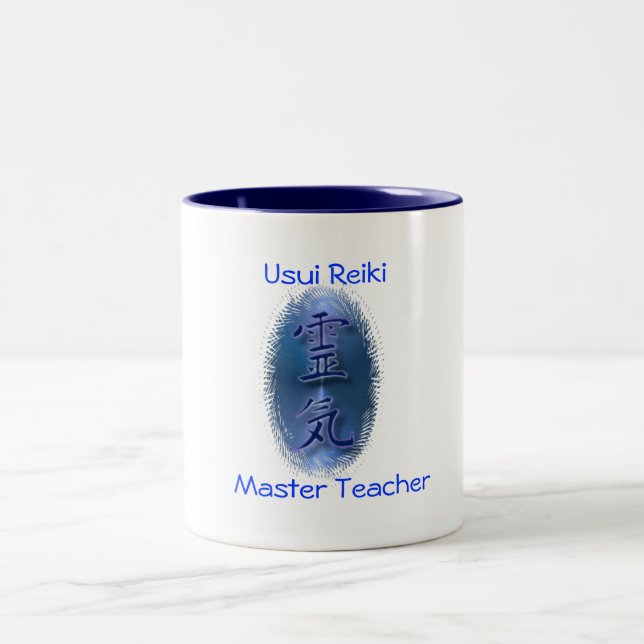 Tasse 2 Couleurs Usui Reiki, professeur principal (Centre)