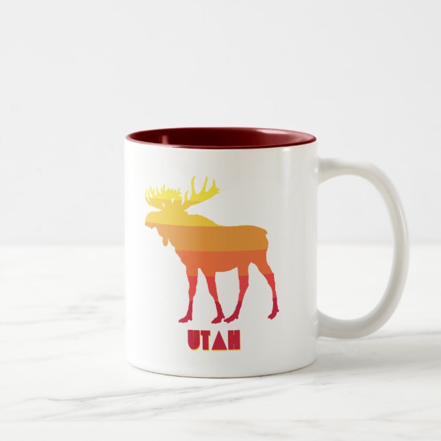Tasse 2 Couleurs Utah Moose (Droit)