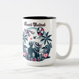 Tasse 2 Couleurs Vacances Brise Tropicale de la Mer