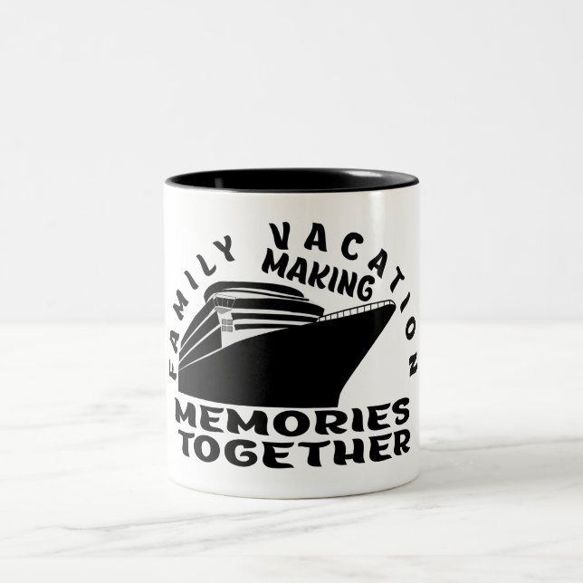 TASSE 2 COULEURS VACANCES EN FAMILLE. (Centre)