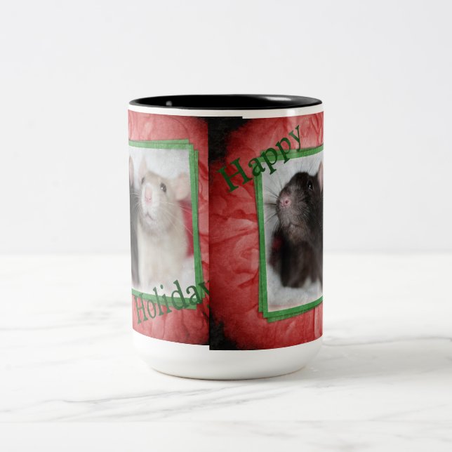 Tasse 2 Couleurs Vacances heureuses Ratties (Centre)