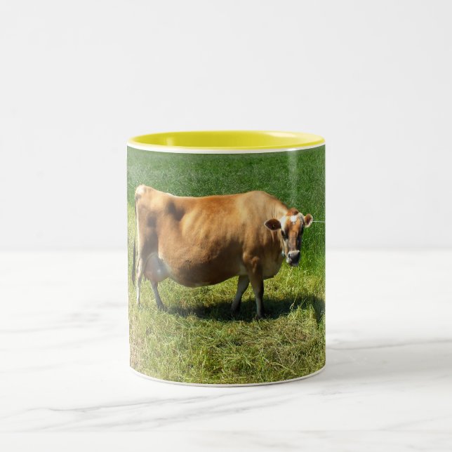 Tasse 2 Couleurs Vache de Jersey dans les îles Anglo-Normandes (Centre)