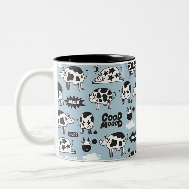 Tasse 2 Couleurs Vache et lait (Gauche)