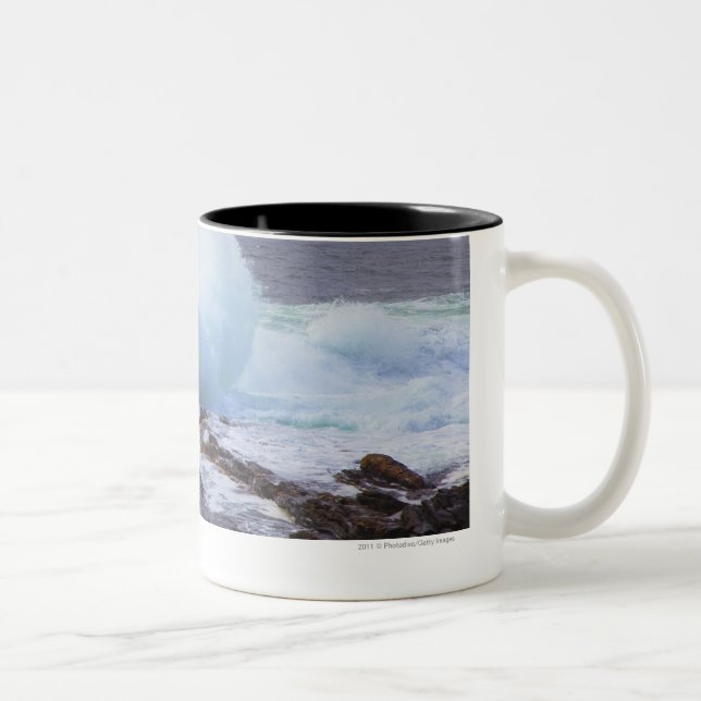 Tasse 2 Couleurs Vague de l'Océan Atlantique se brisant dans la (Droit)