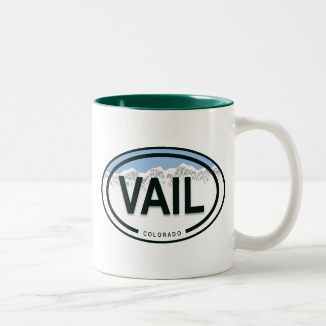 Tasse 2 Couleurs Vail Colorado Rocky Mountain (Droit)