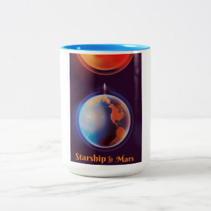 Tasse 2 Couleurs Vaisseau spatial vers Mars