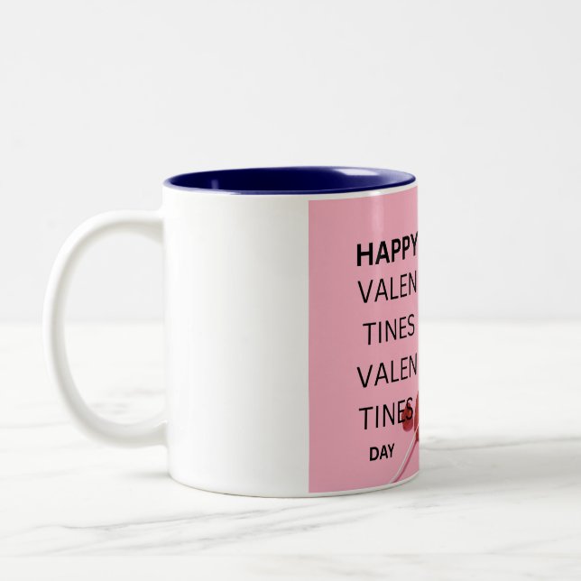 TASSE 2 COULEURS VALENTINES DAY (Gauche)