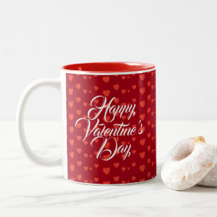 Tasse 2 Couleurs Valentine's Day Custom Name
