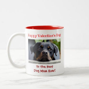 Tasse 2 Couleurs Valentines Day Meilleur Chien Maman Jamais Personn