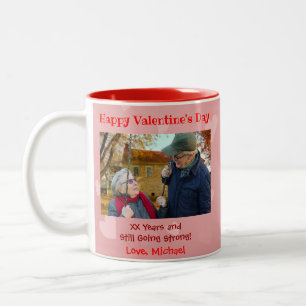 Tasse 2 Couleurs Valentines Femme de la journée Giramie mignonne Co