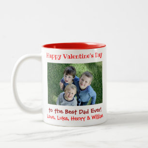Tasse 2 Couleurs Valentines Jour Meilleur papa Jamais mignon Enfant