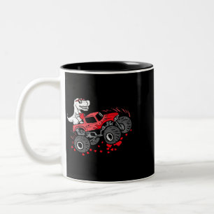 Tasse 2 Couleurs Valentines Jour T Rex équitation Monster Truck Tod