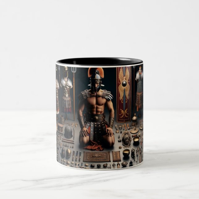 Tasse 2 Couleurs Valeur du gladiateur romain (Centre)