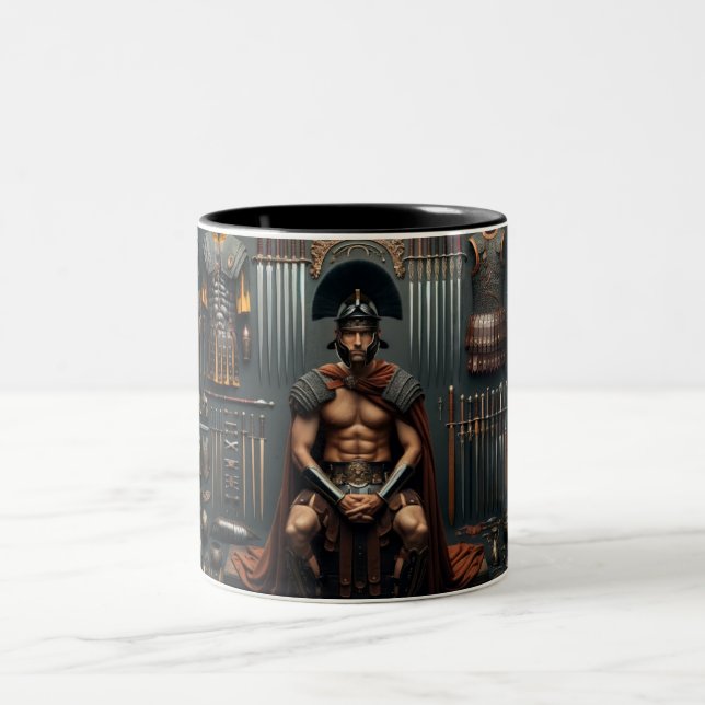 Tasse 2 Couleurs Valeur du gladiateur romain (Centre)