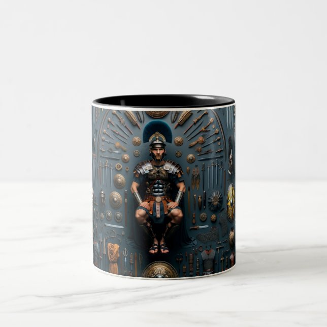 Tasse 2 Couleurs Valeur du gladiateur romain (Centre)