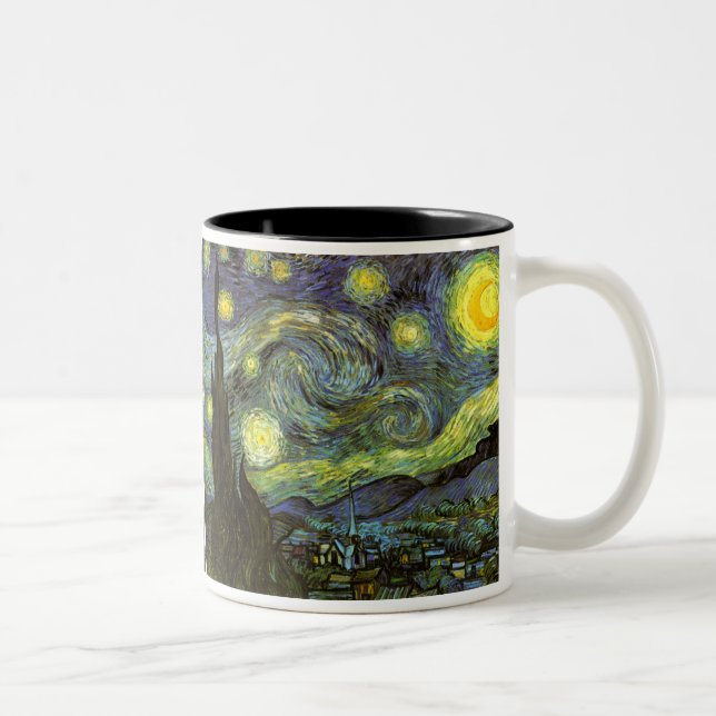 Tasse 2 Couleurs Van Gogh : Nuit étoilée (Droit)