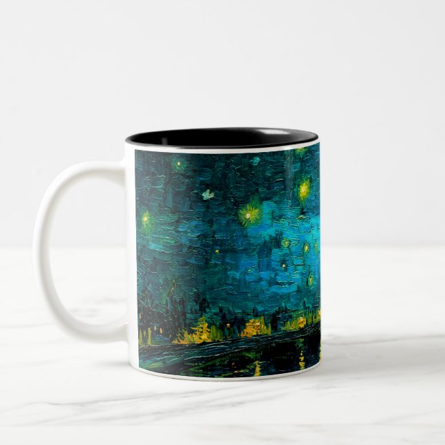 Tasse 2 Couleurs Van Gogh Nuit étoilée sur le Rhône (Gauche)