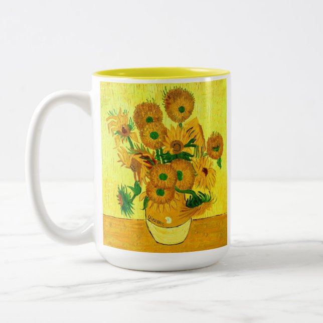 Tasse 2 Couleurs Van Gogh Sunflowers (Gauche)