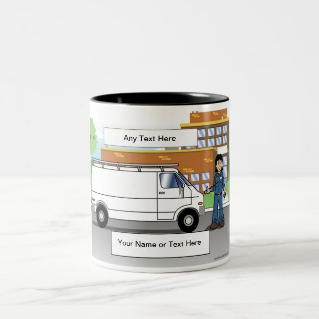 Tasse 2 Couleurs Van white, Entrepreneur - Femme (Centre)
