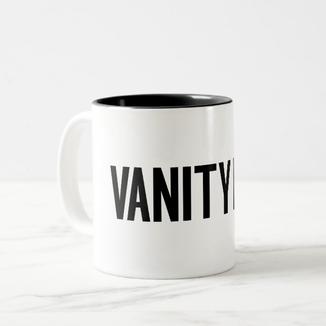 Tasse 2 Couleurs Vanity Fur Black (Devant gauche)