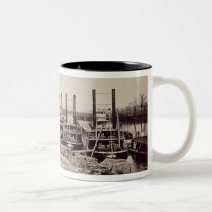 Tasse 2 Couleurs Vapeurs sur le Mississippi (photo de b/w)