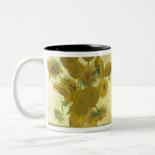 Tasse 2 Couleurs Vase avec douze tournesols par Vincent van Gogh