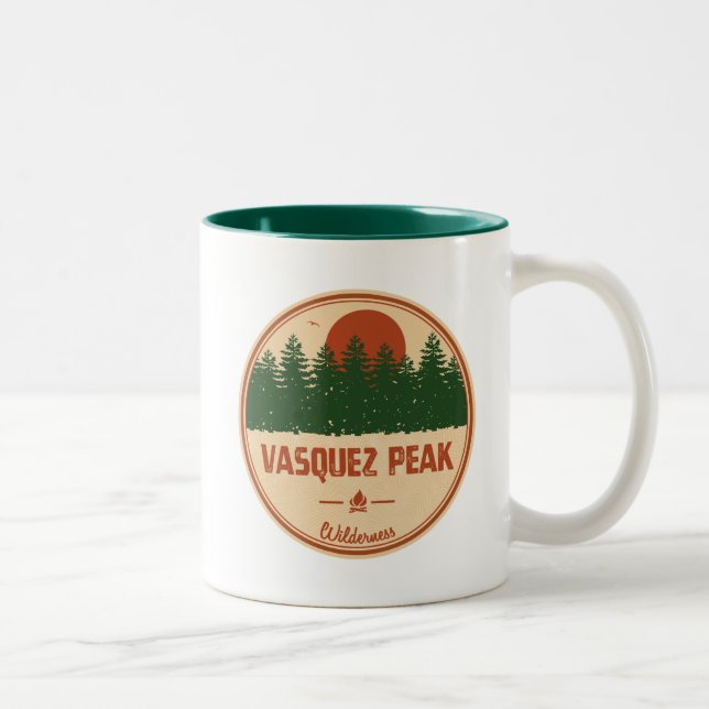 Tasse 2 Couleurs Vasquez Peak Wilderness Colorado (Droit)