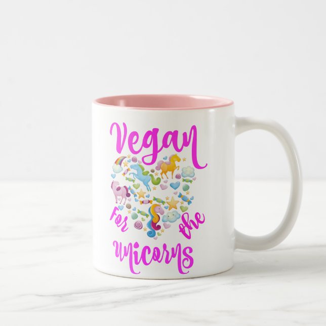 Tasse 2 Couleurs VÉGÉTALIEN pour les licornes (Droit)