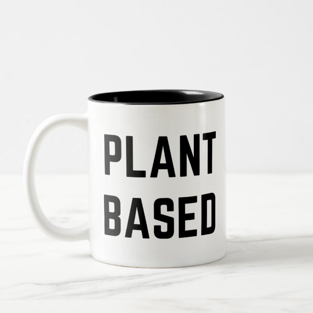 Tasse 2 Couleurs Végétan plante (Gauche)