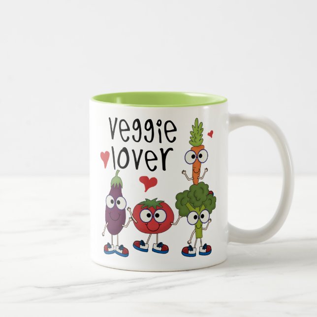 Tasse 2 Couleurs Veggie Lover (Droit)